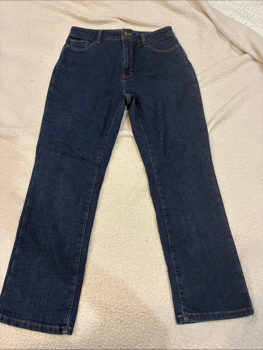 Like New - L.L.Bean Fleece‑Lined Jeans — Size 14 — Classic Fit — warm winter!